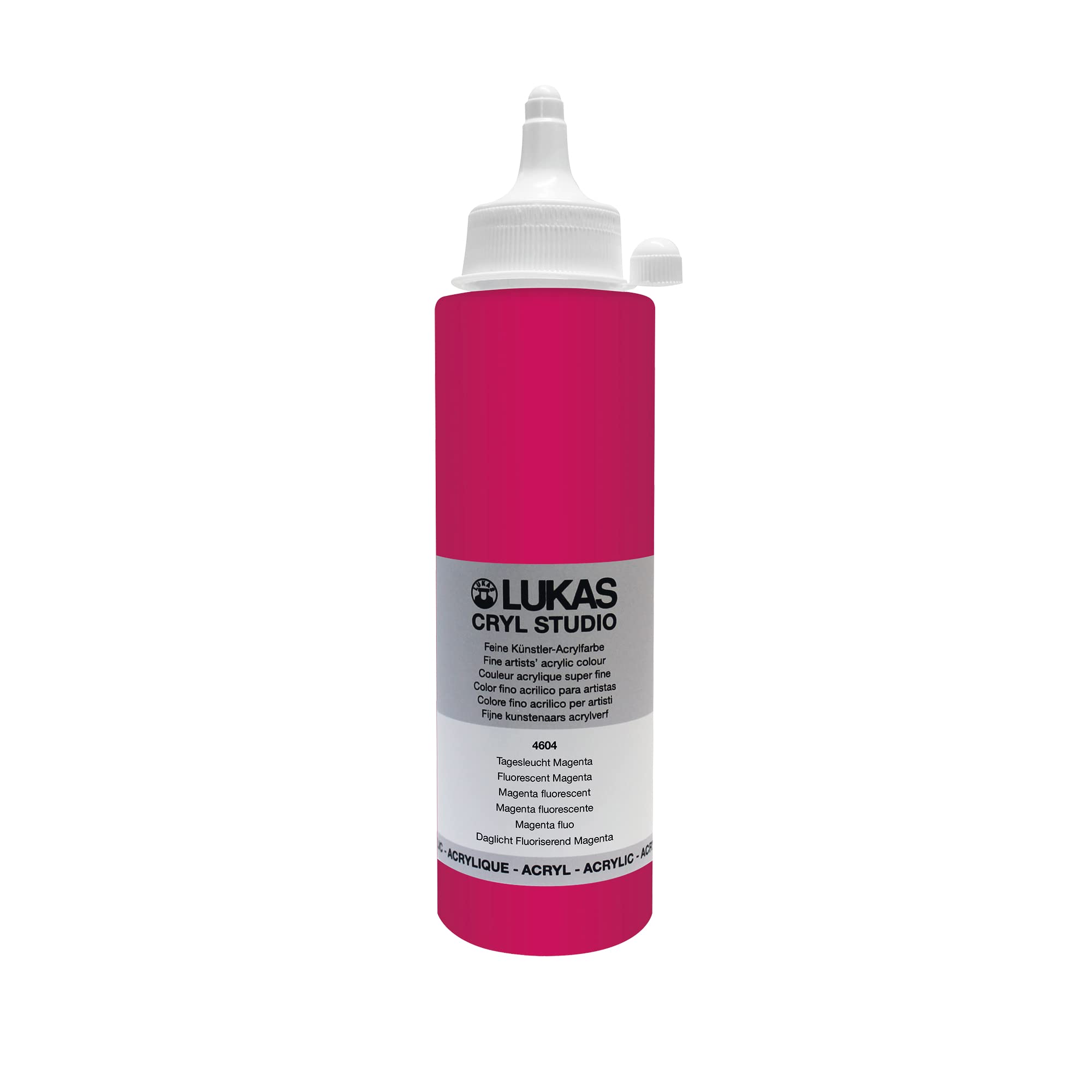 LUKAS Cryl Studio - Peinture acrylique de qualité supérieure - 250 ml - Magenta fluorescent