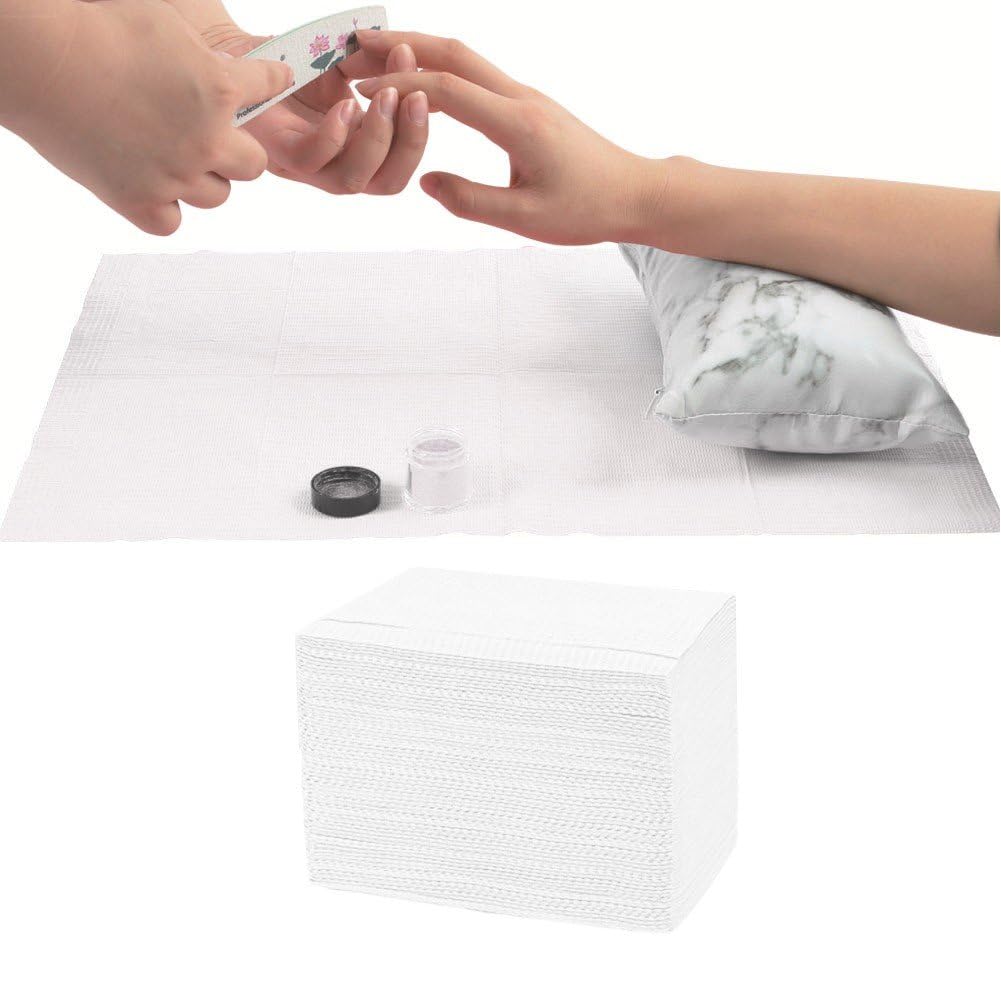 Bavoirs Dentaires Jetables, 125 Pièces, Feuille De Bavoirs De Tatouage pour Salon De Manucure, Couvertures De Table De Tatouage, Tampon Propre, sous-Tapis Imperméable, Hygiène pour Dentaire