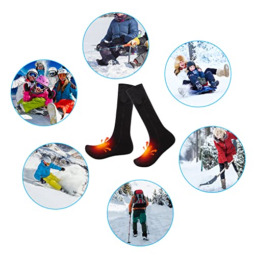 B7 Heated Socks with 2200 mAh Rechargeable Electric Heated Socks, Battery Operated Comfortable Heating Socks, Camping Warming Electric - Image 7