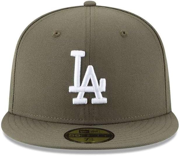 Los Angeles Dodgers Authentic Collection 59FIFTY Mens Hat (Olive)