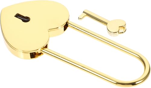 Petit Cadenas Cœur en Alliage de Zinc Doré pour Valise 
