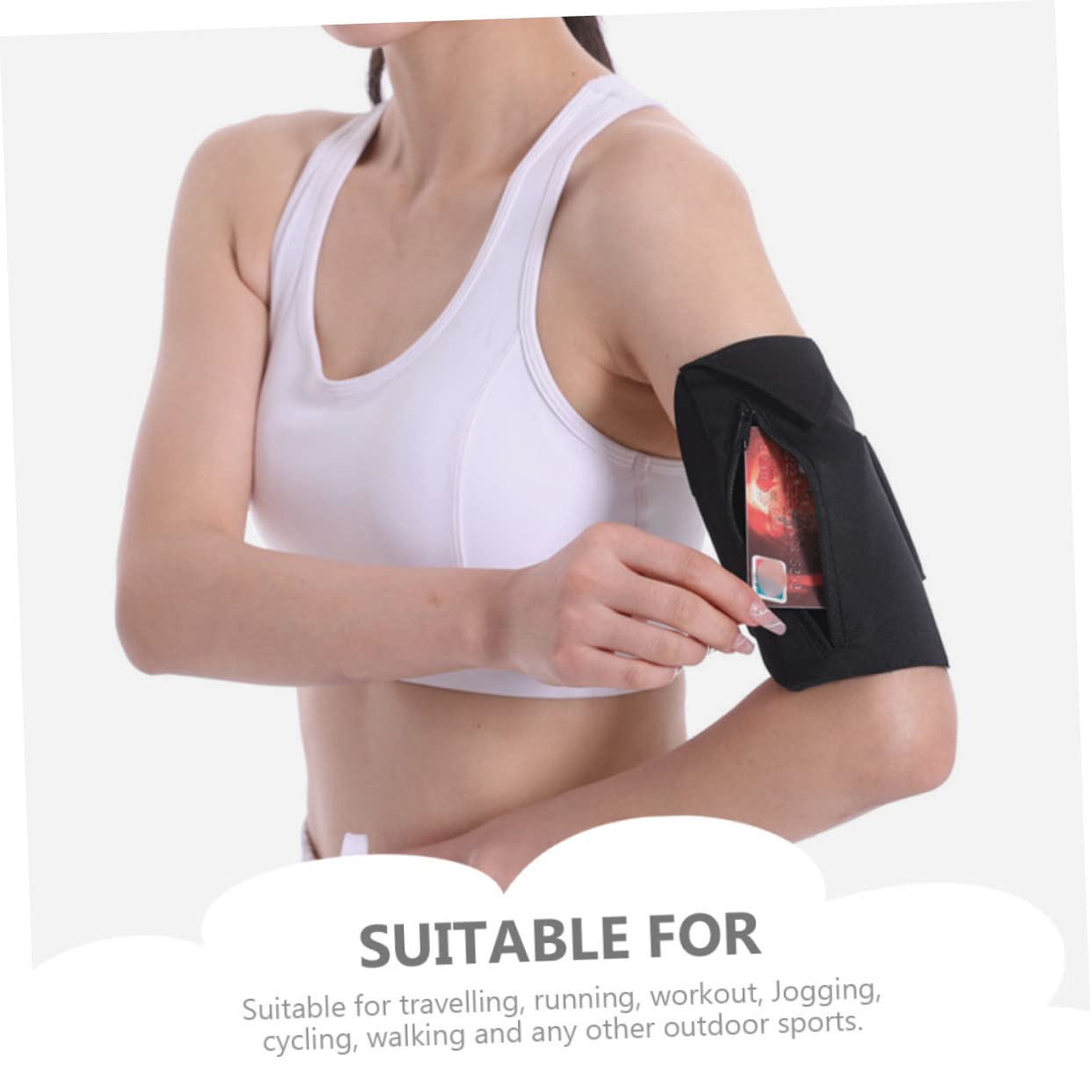 jojofuny 5pièces Pochette Multifonctionnelle De Sport pour Téléphone Portable De Bras Étanche pour Course Et Activités De Plein Air Accessoire Pratique pour Jogging Cyclisme Et Fitness