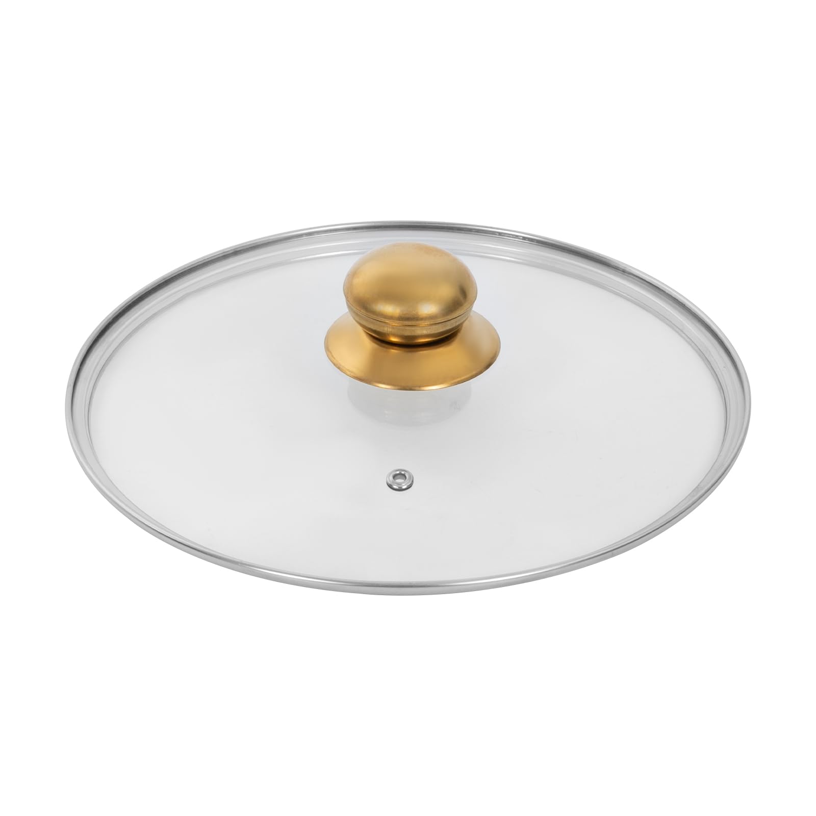 Cuiseur vapeur en acier inoxydable - 26/28/30 cm - 5 étages - Avec couvercle en verre - Doré/argenté - Convient pour plaques de cuisson à gaz, plaques à induction et casseroles électriques en argile -