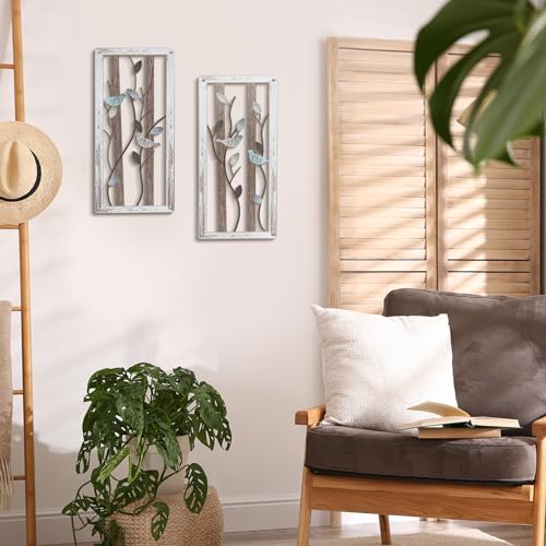 Lineshading-2-Pieces-Metal-Bird-Wall-Decor-Metal-Birds-on-Branches-Wall-Art-Decor-Sculptures-Farmhouse-Wall-Decor-for-Outdoor-Kitchen-Bathroom-Bedroom-Living-Room-Garden-Office-169-x-82 Lineshading 2 Pieces Metal Bird Wall Decor Metal Birds on Branches Wall Art Decor Sculptures Farmhouse Wall Decor for Outdoor Kitchen Bathroom Bedroom Living Room Garden Office 169 x 82