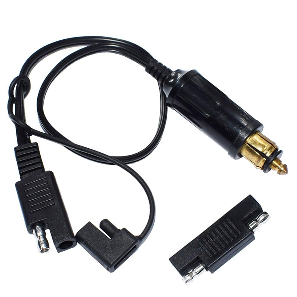 SAE auf für BMW Motorrad-Batterie-Ladekabel, 40,9 cm, 18 AWG, Schnellanschluss zum Laden, Heizen, GPS und Reifenaufpumpen, stabiler Kunststoff-Metalldraht