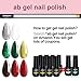 ab gel Set Matte Top Coat High Gloss Top Coat + Base Coat 2pcs, Soak Off UV LED Gel Nail Polish Quick Dry and Long Lasting (4Pcs 5ml)