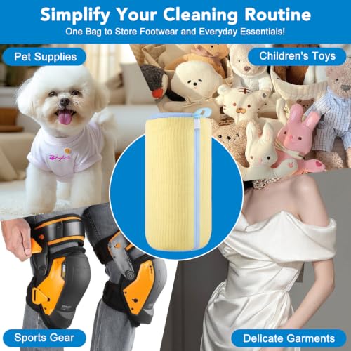 Dntorx 2 PCS Shoe Washing Machine Bags for Washer and Dryer with Outer Mesh - image 9