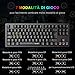 immagine 5TECKNET Tastiera Gaming Meccanica, Mini Tastiera da Gioco Ergonomica 88 Tasti con Interruttore Blu Anti-Fantasma e Arcobaleno Retroilluminato per PC Notebook Laptop Desktop