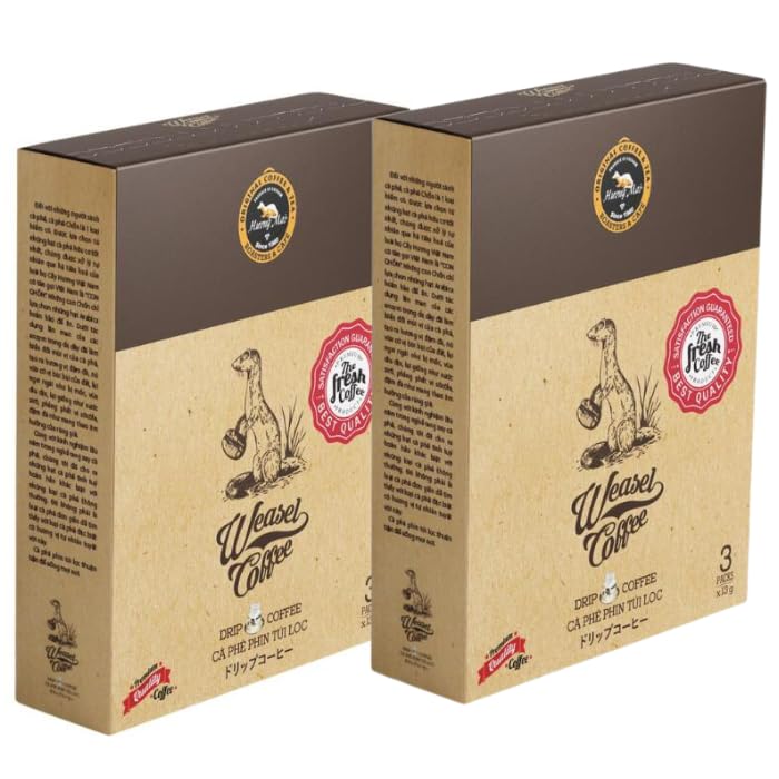 Amazon.co.jp: イタチコーヒー 13g×3パック Weasel Coffee HuongMai
