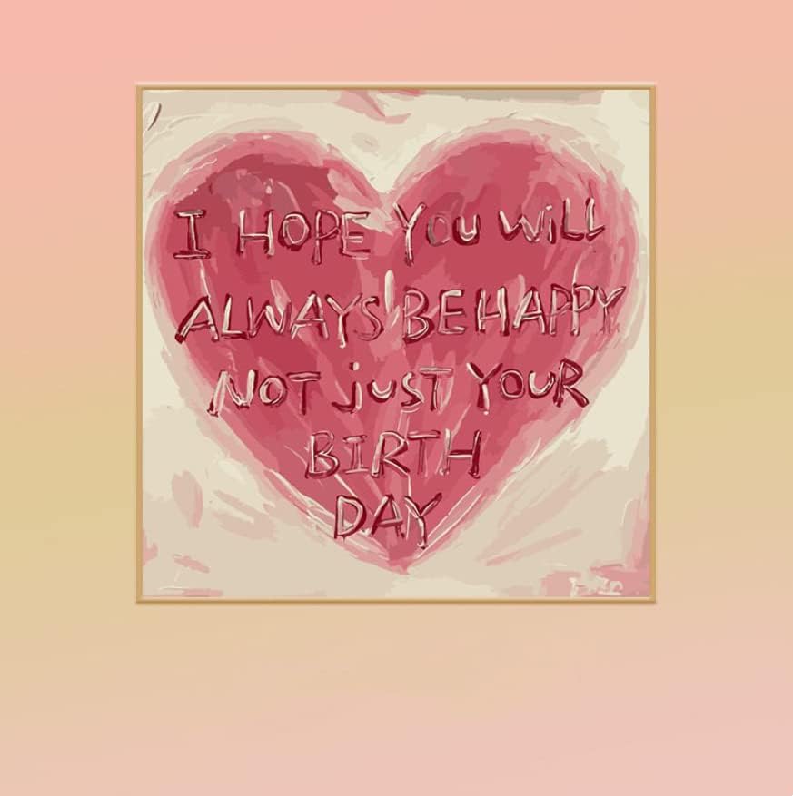 数字油絵 色塗り絵 フレーム付き 可愛い ハート 英文字 誕生日 祝い デジタル油絵 Diy 手描き 塗り絵 告白 落書き 芸術 画材 絵かき ホームデコレーション オフィス装飾 壁飾り インテリア 子供 大人 初心者用 30 30cm ピンク お得クーポン発行中