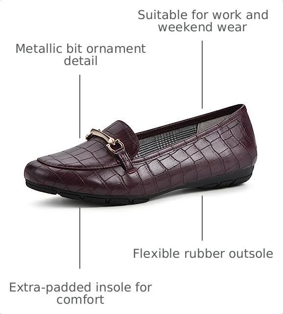 Image of CLIFFS BY WHITE MOUNTAIN Women's Glowing Cushioned Loafer Flat