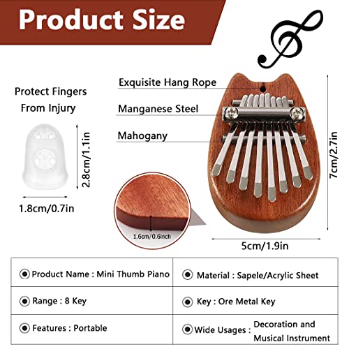 Kalimba Pouce Piano, Portable Pouce Piano, Kalimba Instrument, Kalimba Portable Pouce Piano, Avec Protection Des Doigts… - Les Beatles, Paul McCartney, John Lennon, RIngo Starr, George Harrison Kalimba Pouce Piano, Portable Pouce Piano, Kalimba Instrument, Kalimba Portable Pouce Piano, Avec Protection Des Doigts… – Image 3