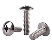 KOSJETHAS #10-24 x 1 Truss Head Phillips Machine Screws, 304 Stainless Steel 18-8, UNC Full Machine Thread, Bright Finish, Quantity 50Pcs
