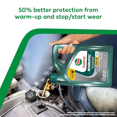 Image of Castrol MAGNATEC 3416662 Stop-Start 5W-30 Full Synthetic Engine Oil for Petrol, Diesel and CNG Cars (3.5L)
