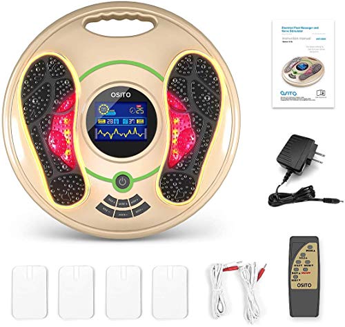 Medical Foot Massager Machine - Feet Legs Circulation Devices Using EMS and TENS Stimulator, Electrical Nerve Pulse Massage Therapy, Electric Foot Leg Reflexology Devices (Foot Massagers Machine)