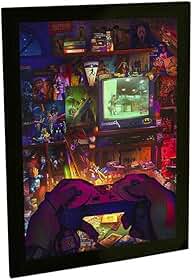 Quadro Decorativo Videogame Retro Gamer Jogos Classicos 09