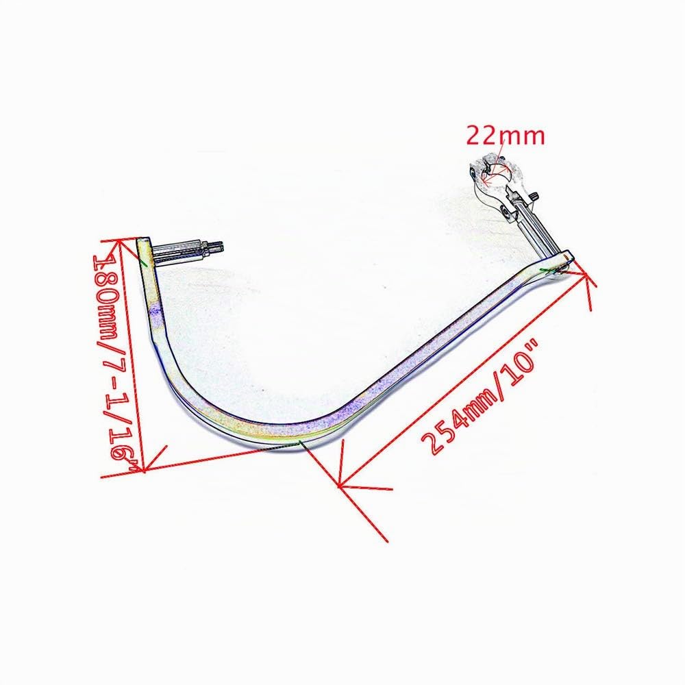 Lenkerschutz aus Aluminium für Motorrad, Motocross, Dirtbike, MX, ATV, für 22 mm Lenker