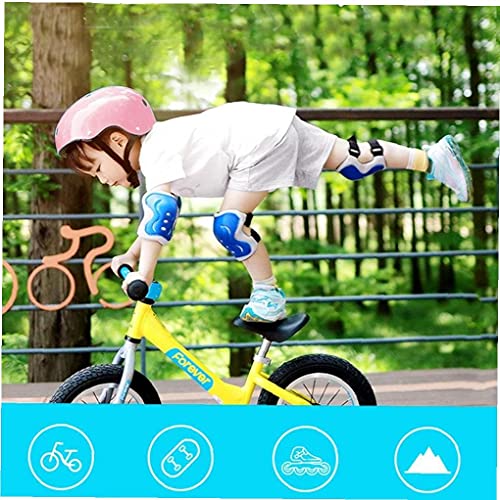 Kit de protección infantil con casco ajustable rodilleras y coderas para patinaje y bicicleta 5