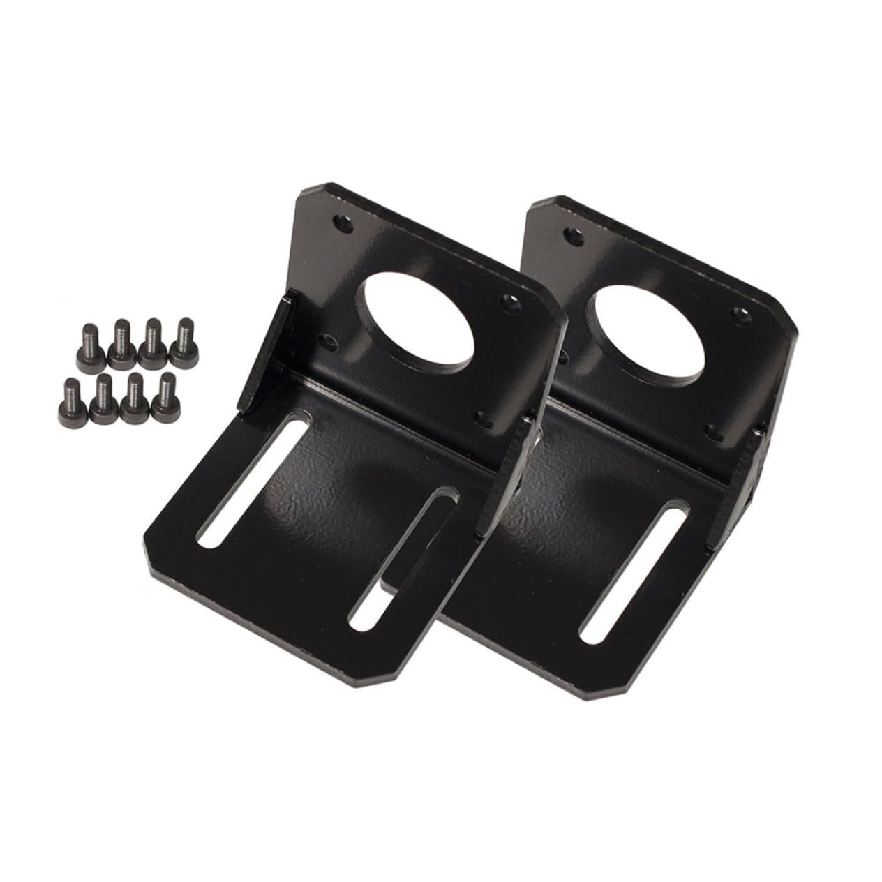SEWACC 2 Pack 23 Motor Mounting Bracket Durable Powder Coated with Screws Included Degrees Center to Center Mounting for Stepping Motors