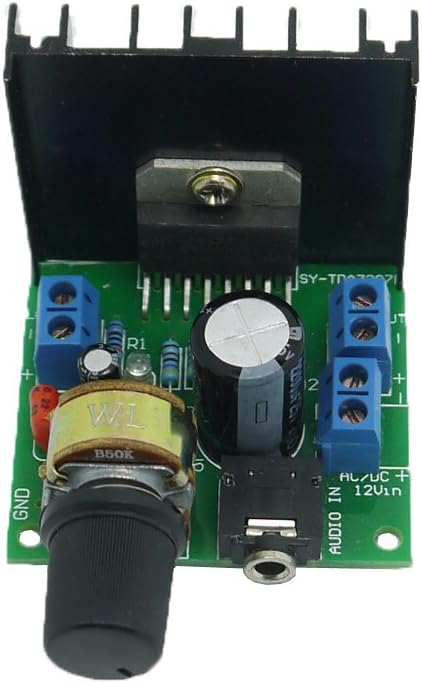 Small Digital Audio Motorcycle Stereo Amplifier 15W+15W Dual-channel Power Amp 6V-18V TDA7297F with No Static Noise