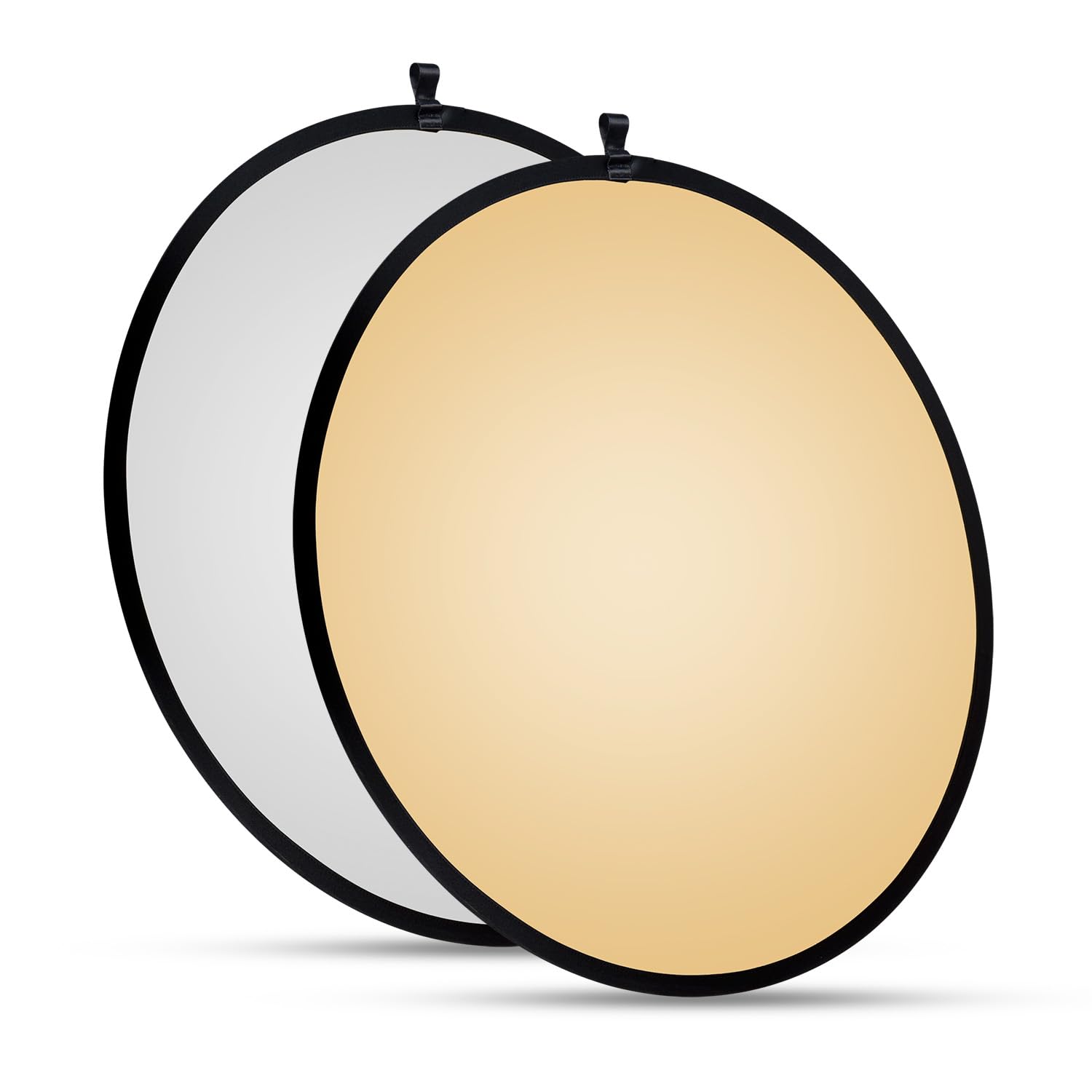 Walimex Pro Faltreflektor - Ø 107 cm - goldfarben und silberfabren - inkl. Transporttasche - Fotoreflektor zum Falten für Foto Porträt Produktfotografie