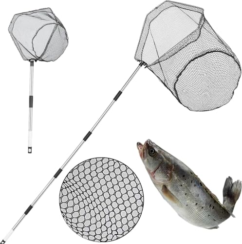 Red de Pesca con Mango - Poste Extensible Ajustable de 85 pulgadas miniatura 1