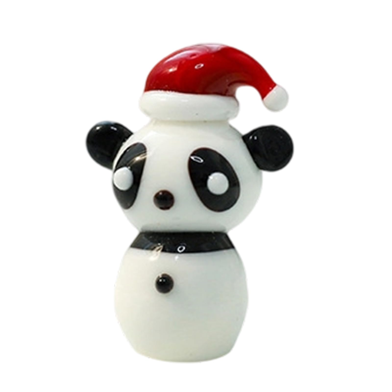 Msioytog Bj01389 Christmas Snowman Reindeer Miniature Glass Tabletop Decors Festives Holiday Ornament For Home Desk Display Gift Festives Glass Reindeer Snowman Sculpture