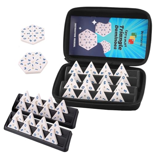 Mexican Train Dominoes Double 15 con 8 Soportes de Madera miniatura 3