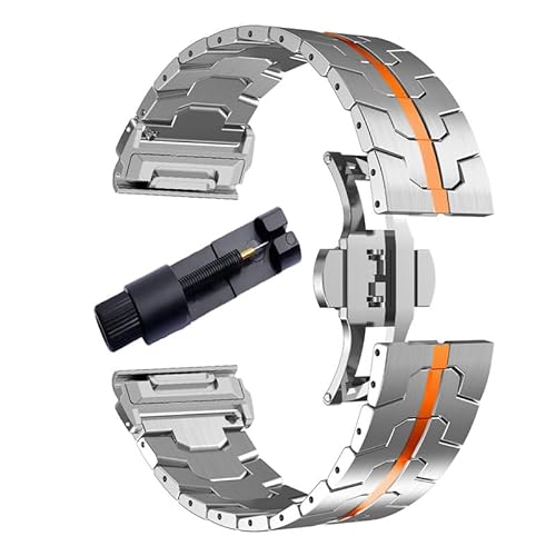 Garmin Fenix 8 47mm 7 6 Pro 5 Plus�p�����Y�X�g���b�v ���^���E�H�b�`�o���h Garmin tactix Quatix 8 7 6 47mm MARQ epix Instinct 2 3 45mm S70 S62�p �X�e����