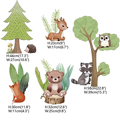 Vinilos Decorativos Animales Bosque Woodland 36x25in miniatura 4