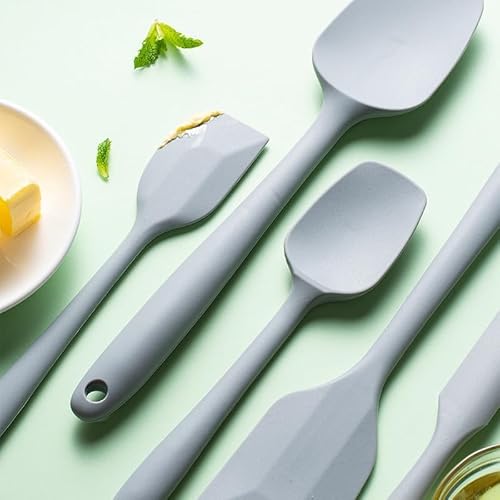 6 Pieces Silicone Spatula Set, Food Grade Rubber Spatula with Ergonomic Grip, Rubber Spatulas Silicone Heat Resistant Spatula Set for Kitchen Use, BPA Free Dishwasher Safe #1