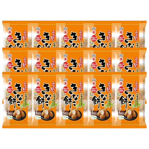 【Amazon.co.jp限定 まとめ買い】越後製菓 ふんわり名人 各種 (15個セット, きなこ餅)