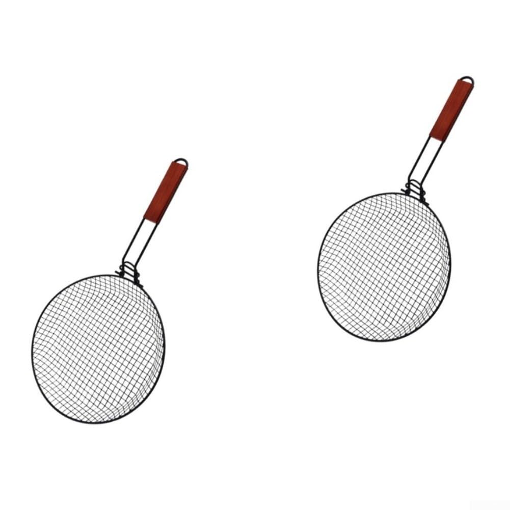 Cesta Plegable Barbacoa 55x31cm para acero Cesta Plegable Barbacoa(2PC)