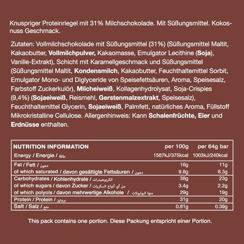Warrior High Protein barras 20g proteína pack 12 miniatura 2