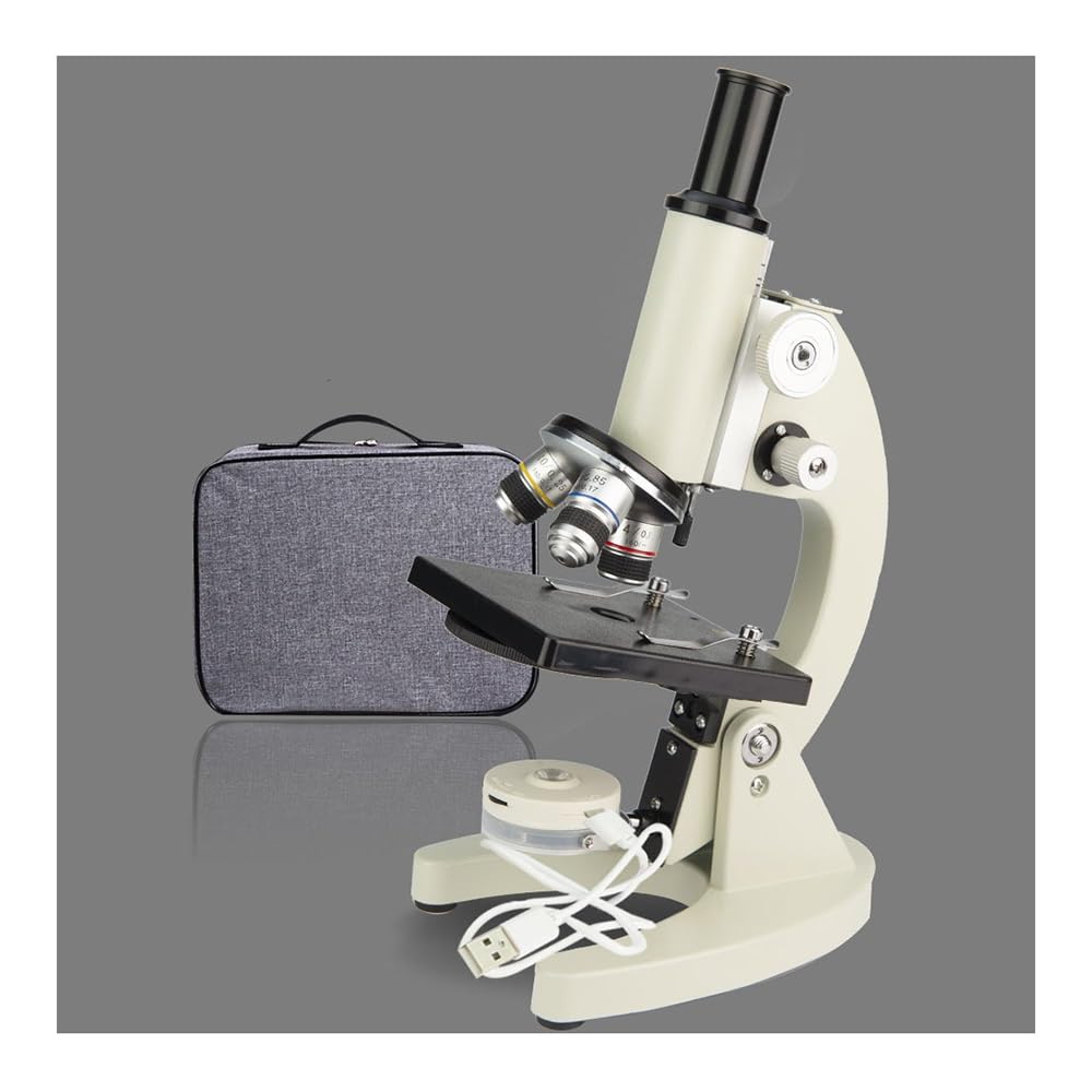 Accesorios para microscopio de Laboratorio Microscopio biológico óptico HD 40-6000X de Gran Aumento con Condensador Abbe Microscopio de enseñanza de Laboratorio para escu
