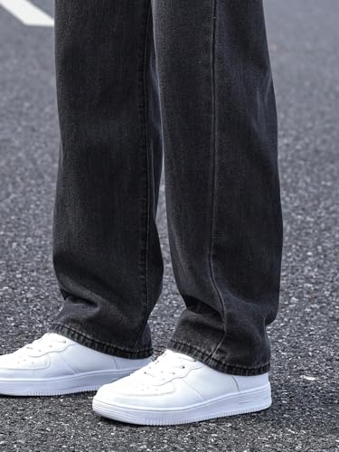 Image of KOTTY Men's Loose Fit Baggy Jeans - Relaxed Wide Leg Denim with Fashionable Urban Streetwear Look