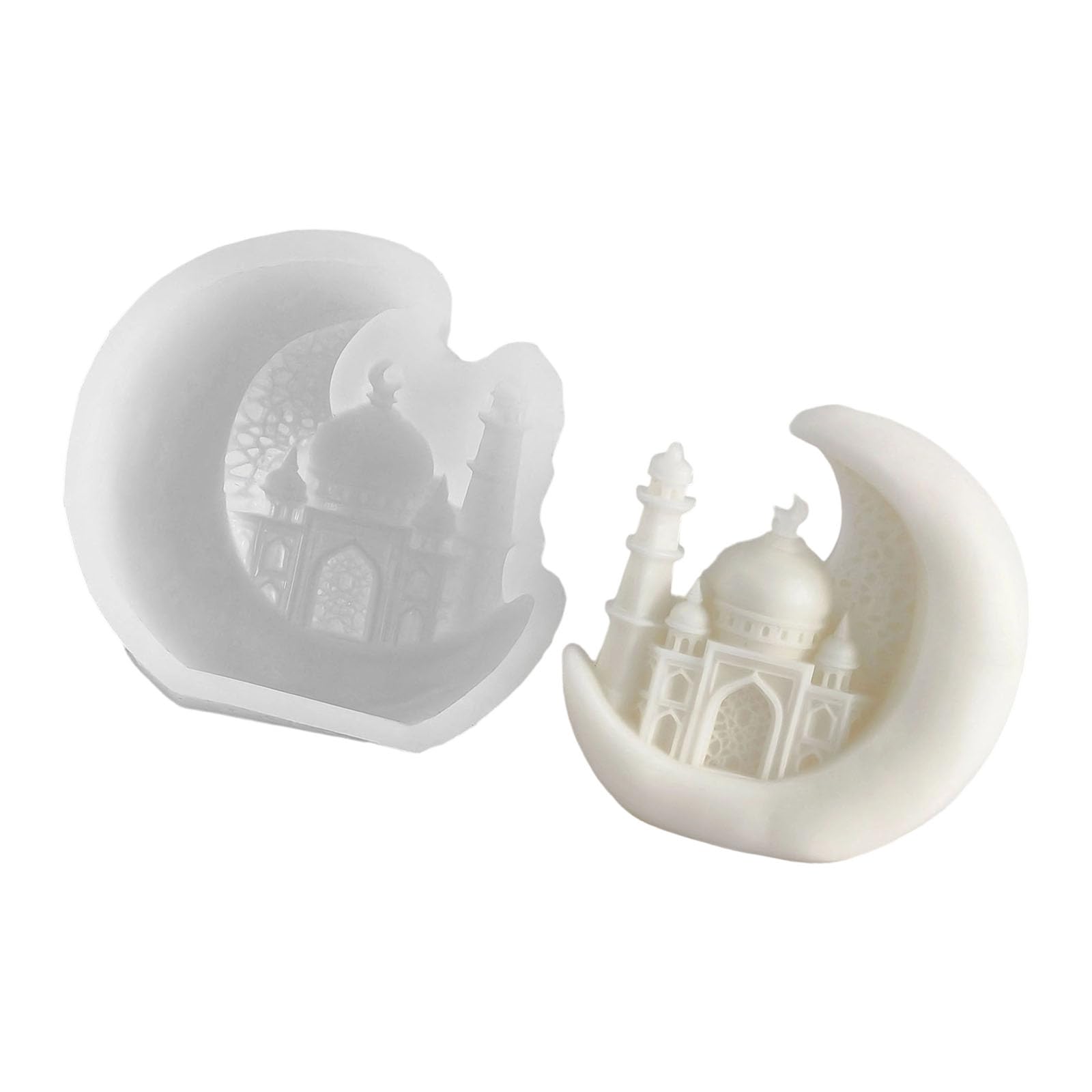 Mekalero Creative Silicone Moons Shape Casting Mold Suitable for DIYer and Soap Making Baking Silicone Mold