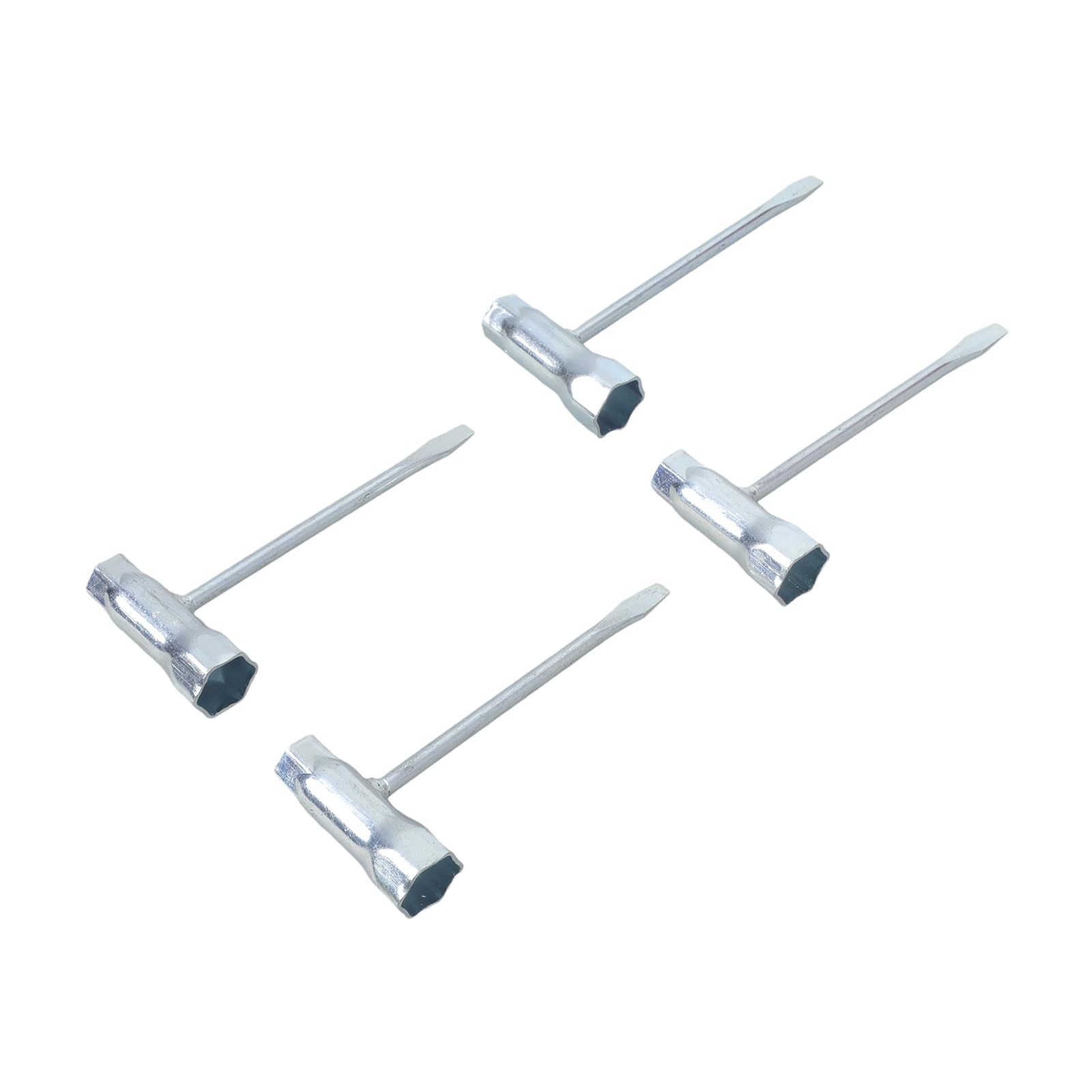 ZHIZHOUNEY 4Pcs Ergonomic Sparks Plug Socket Wrench For Gasolines Chainsaw Brush Cutter 13mm-19mm Stainless Steel Spanner