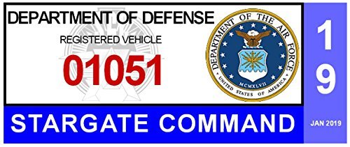 2026 Cheyenne Mountain Military Base DD-2220 Parking Decal Stargate SG1