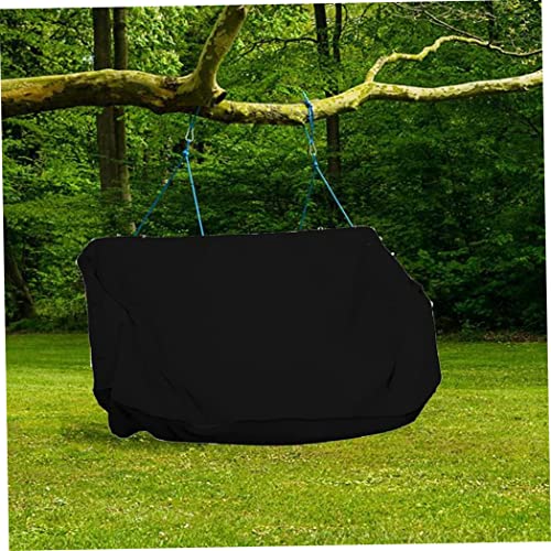 Eioflia Hanging Porch Swing Cover Waterproof Outdoor Swing Cover Patio Furniture Cover,Patio Swing Cover, Canopy Cover Hanging Swing Hammock, Black, 155 * 70 Cm/ 61.02 * 27.56'' #TOP2
