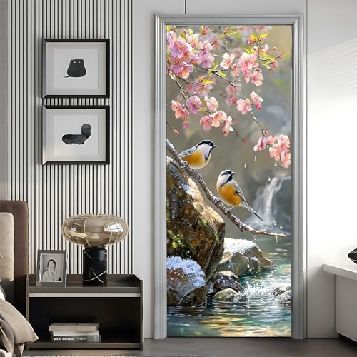 Calcomanía extraíble para refrigerador vinilo impermeable que cubre imperfecciones 5