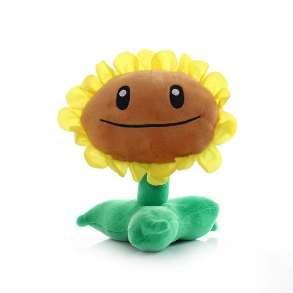 20 cm Simulation Cartoon Sunflower Plush Toy Sunflower Cushion Plant Shape Plush Doll