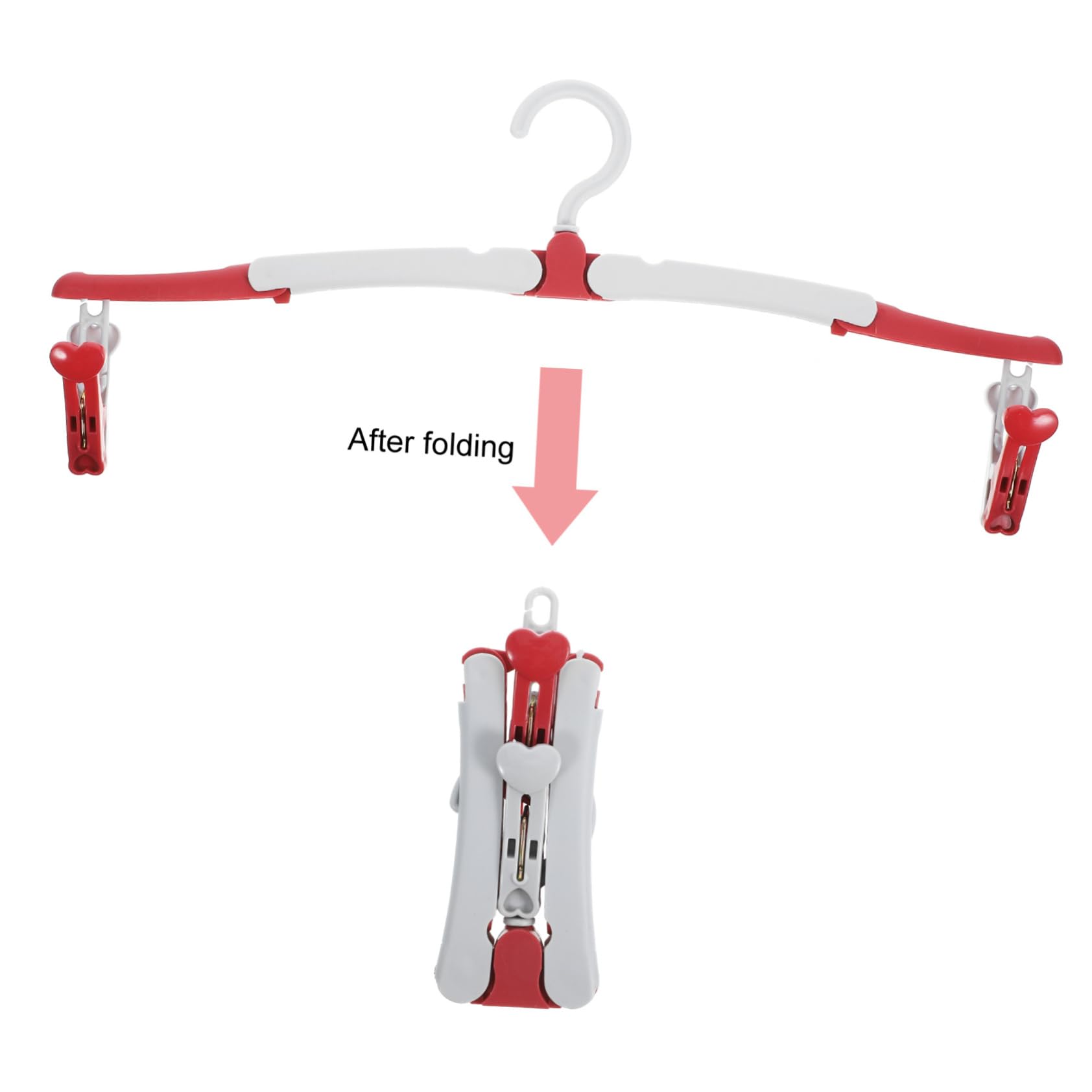 SOLUSTRE 20pezzi Grucce Da Viaggio Pieghevoli Appendini Leggeri e Resistenti Per Asciugare Vestiti Viaggio Design Salvaspazio Con Clip Per Pantaloni e Gonne Per Campeggio e Uso Quotidiano