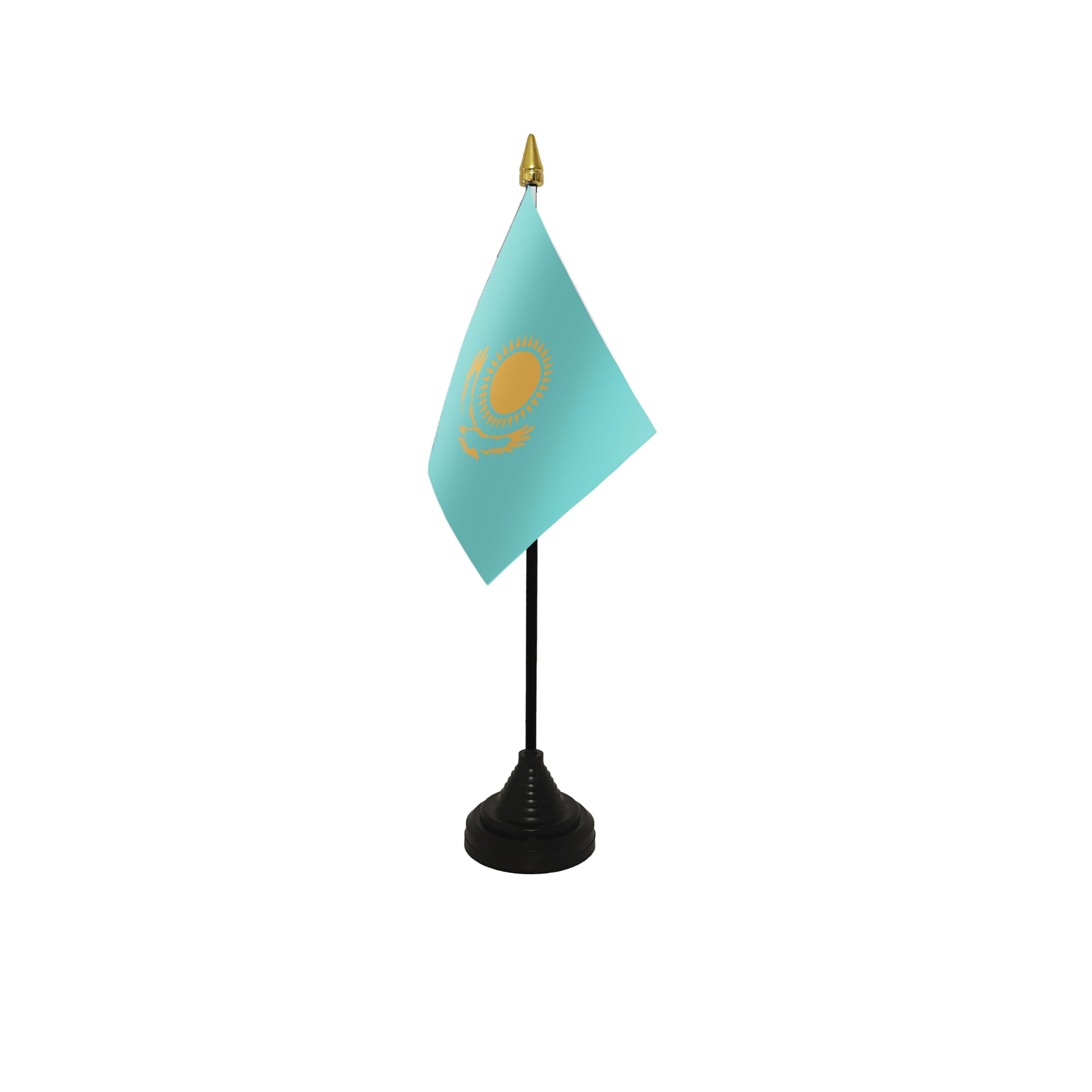 Flagtex Kazakhstan Small Table Flag With Black Base
