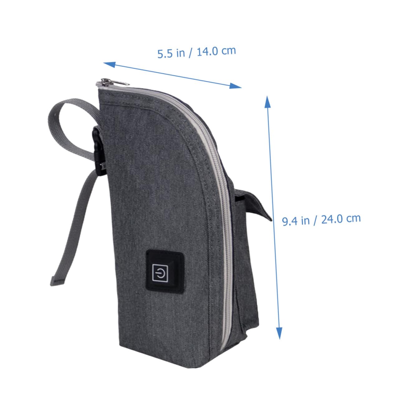 Scalda Biberon Auto Portatile, Borsa Termica Oxford Zip | Viaggio e Nursery, Pratica per Latte in Polvere, Aiuta a Prevenire Scivolamenti e Cadute