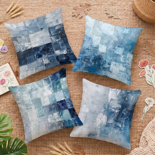 Housse de coussin imperméable 45x45 anti-tache pour canapé extérieur - 2