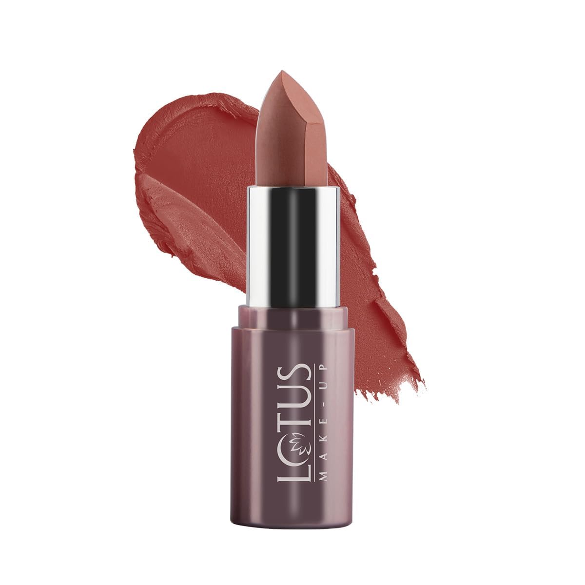 Lotus Make-Up Ecostay Powder Matte Lipstick | Hydrating and Nourishing | Long Lasting | Lightweight | Powder Matte Finish | (PM01-FORBIDDEN IN LOVE, 4.2GM)-image-48