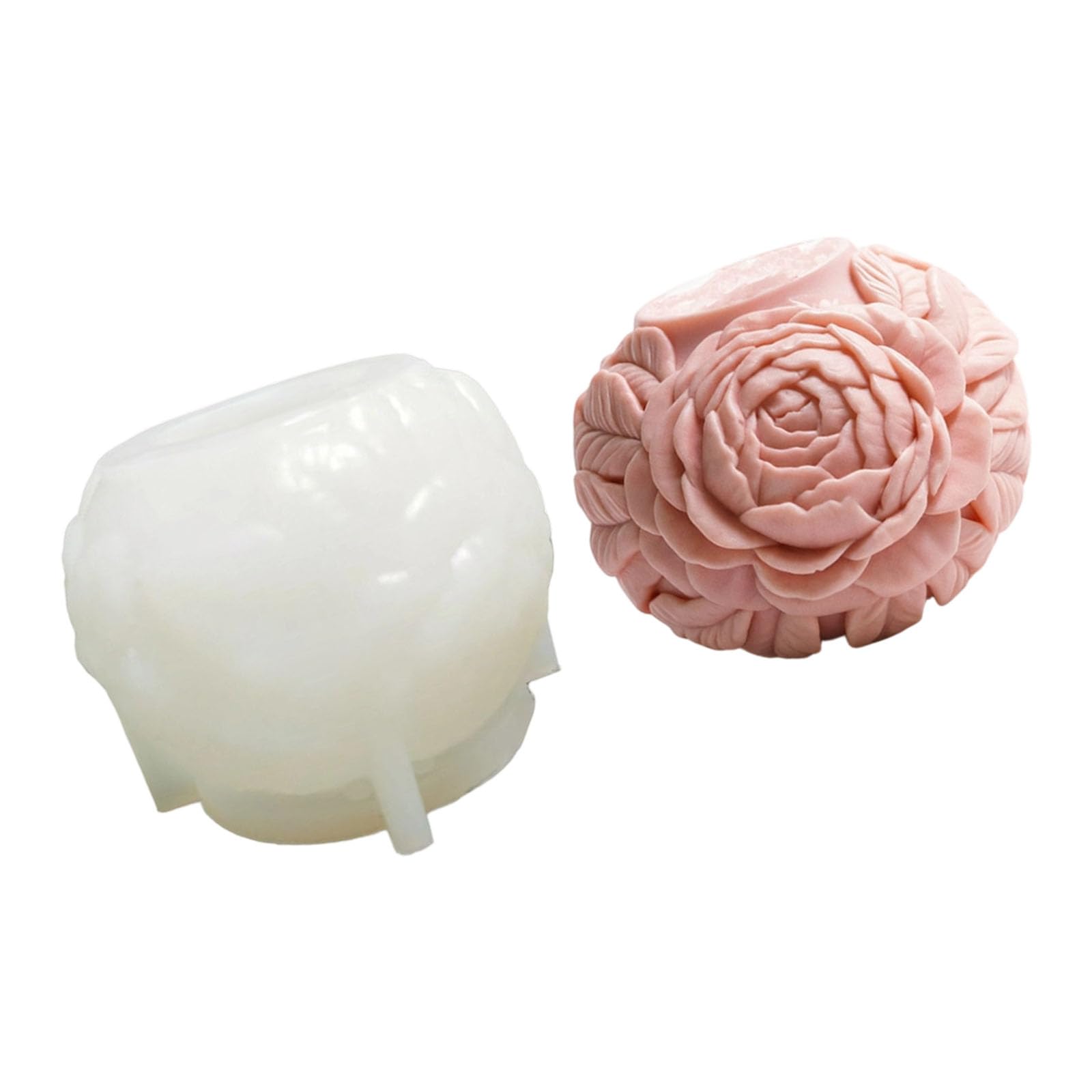 Hsioluted Food Grade Silicone Rose Shaped Making for Wedding Birthday Decorations Making
