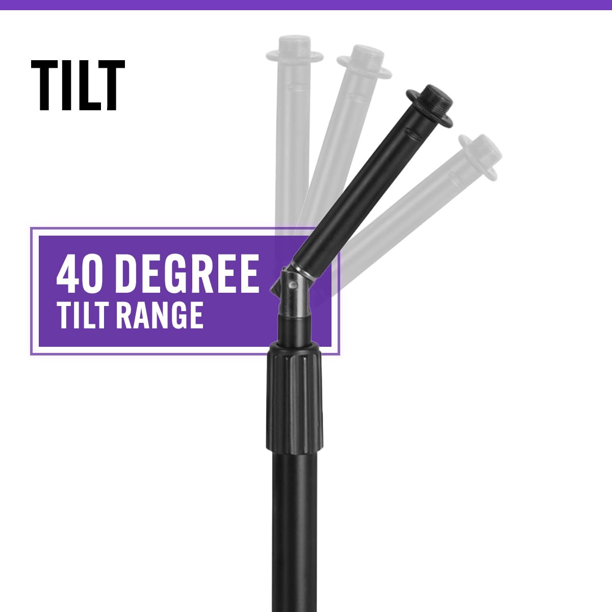 On-Stage DS8200 Adjustable Desktop Microphone Stand with Rocker Lug