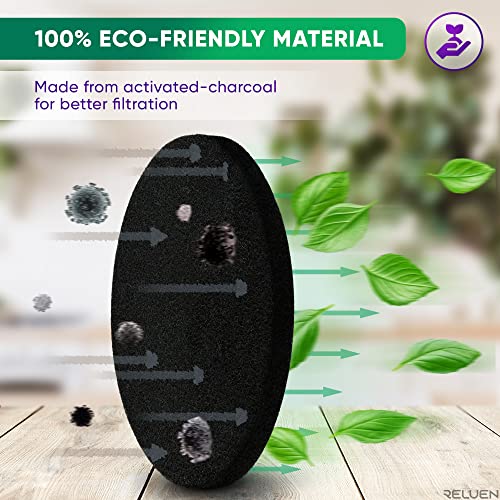 Activated Charcoal Filter Kitchen Compost Bin - 12Pcs Replacement Charcoal Filters Countertop Compost Bucket For Kitchen Countertop - Garbage Pail Odor Control Activated Carbon Adsorption Refill Set #TOP2